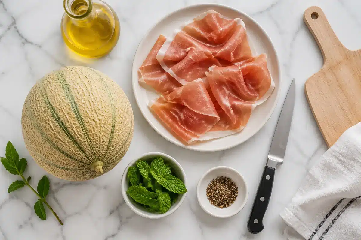 Prosciutto Wrapped Melon
