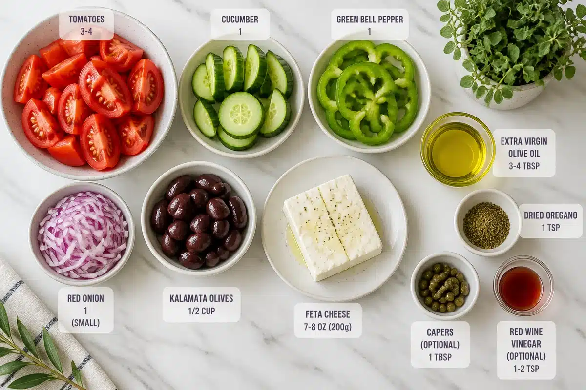 Delicious Horiatiki Traditional Greek Salad You Can Make Today!