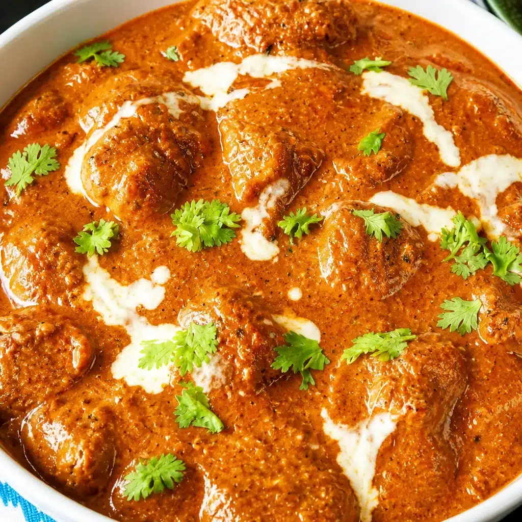Creamy Chicken Tikka Masala with tender chicken and aromatic spices in a delicious sauce
