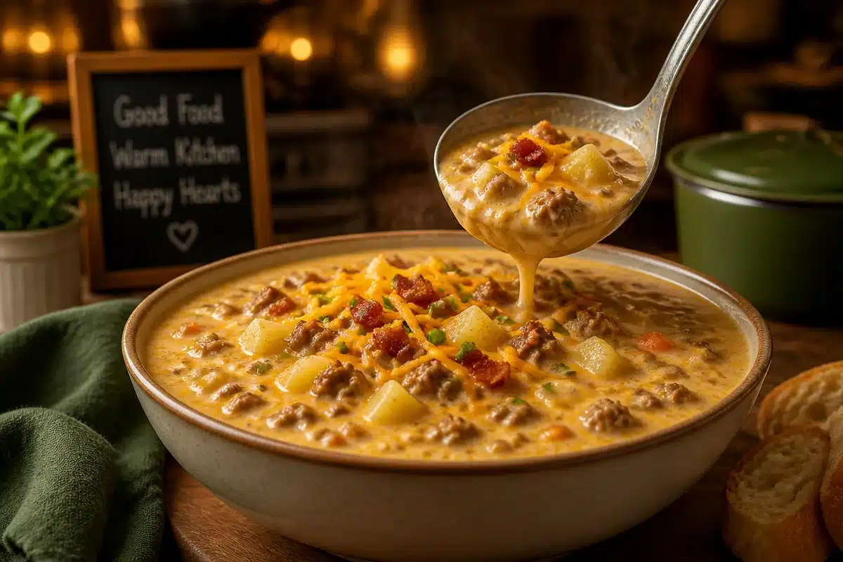 Hearty Cheeseburger Soup That Will Warm Your Soul