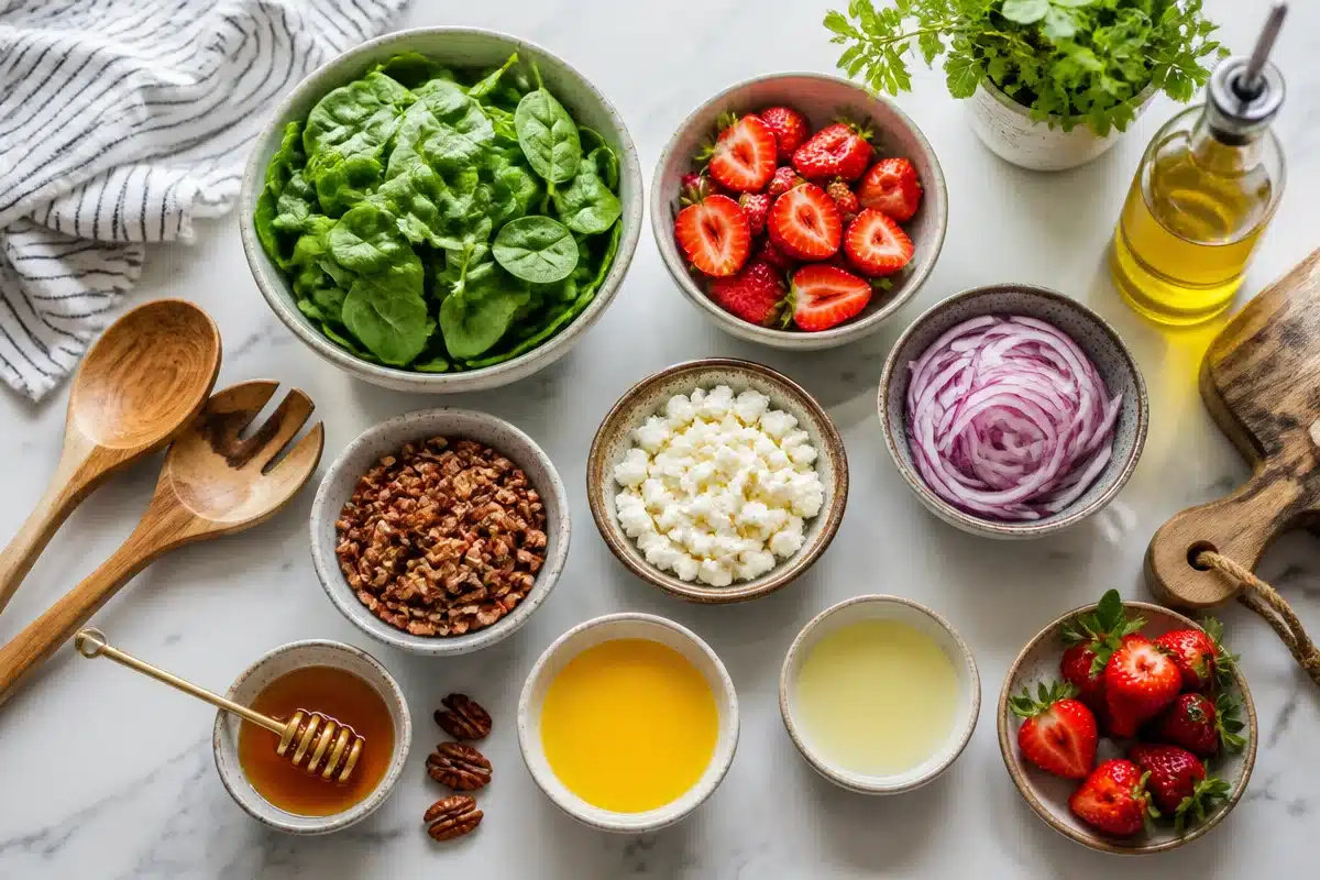 Strawberry Spinach Salad