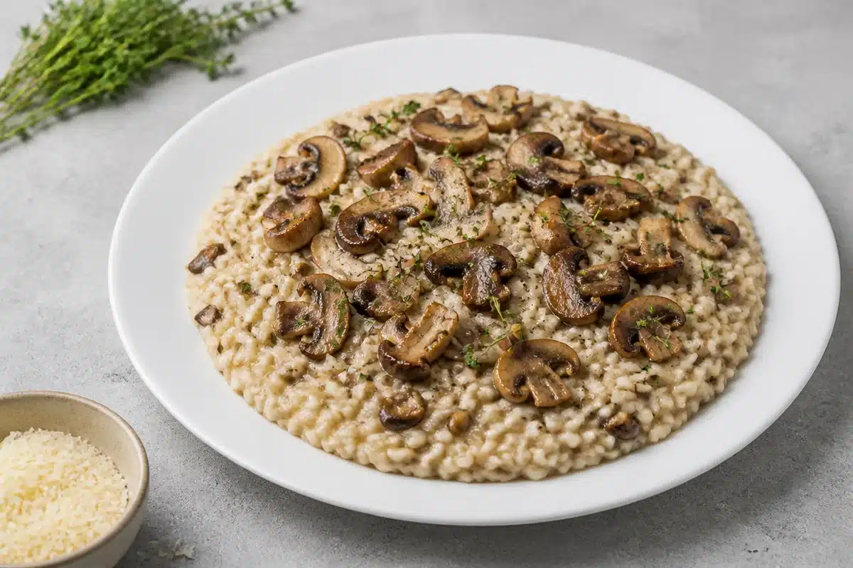 Mushroom Risotto Parmesan