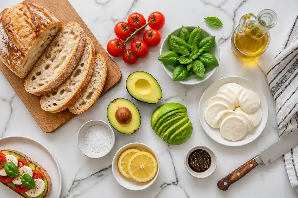 Simple and Delicious Caprese Avocado Toast to Savor