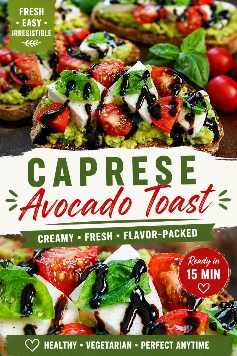 Simple and Delicious Caprese Avocado Toast to Savor