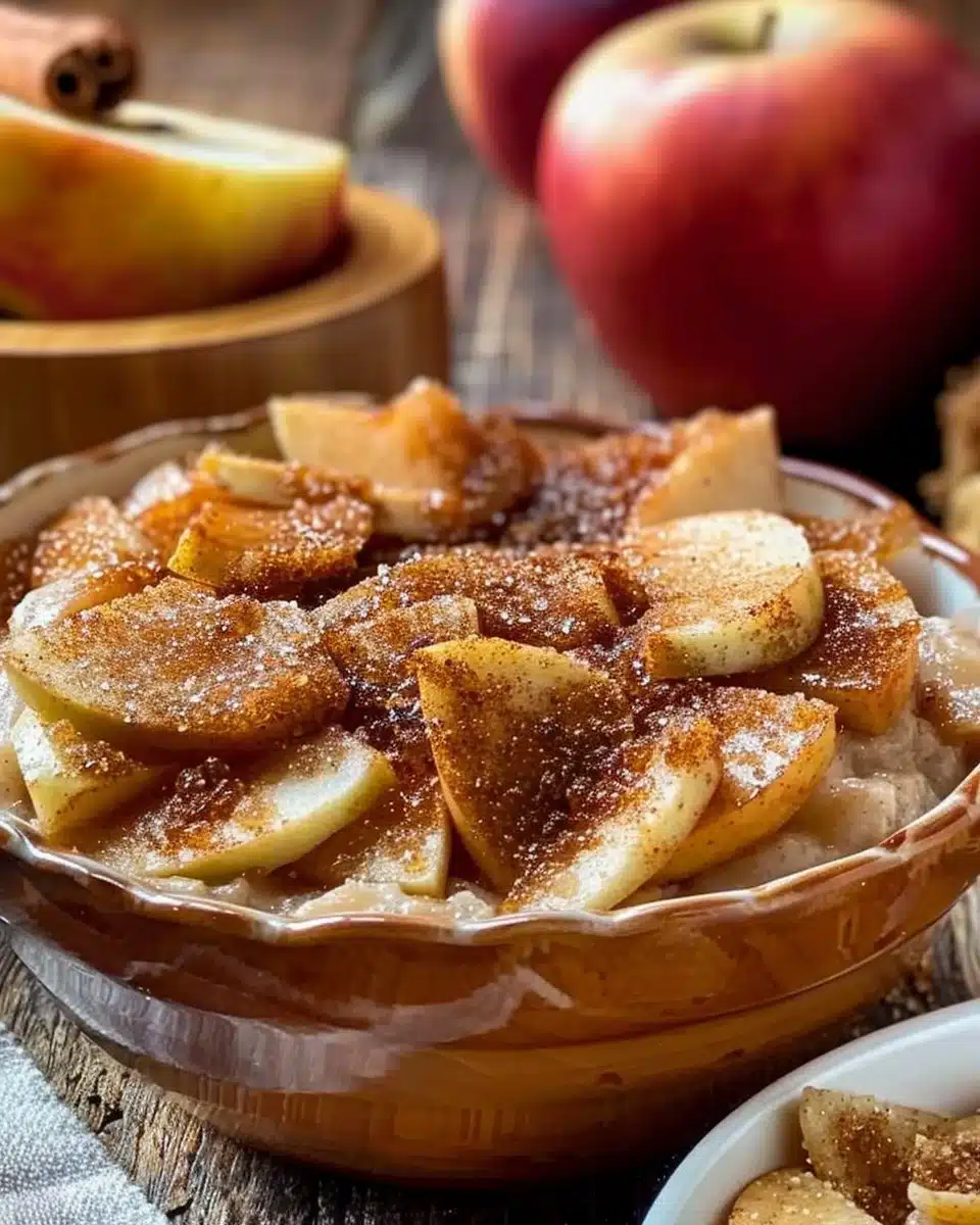 Delicious Apple Pie Dip served with Cinnamon Sugar Chips