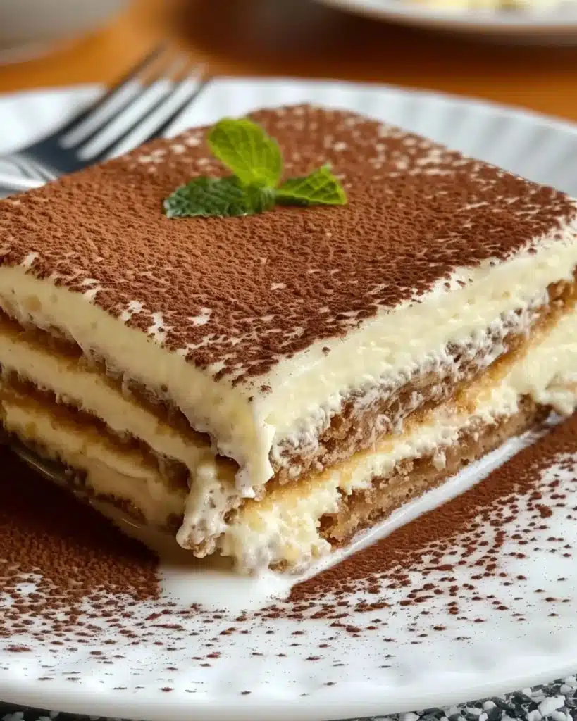 Delicious Solero Tiramisu dessert served in a glass with cocoa and coffee layers